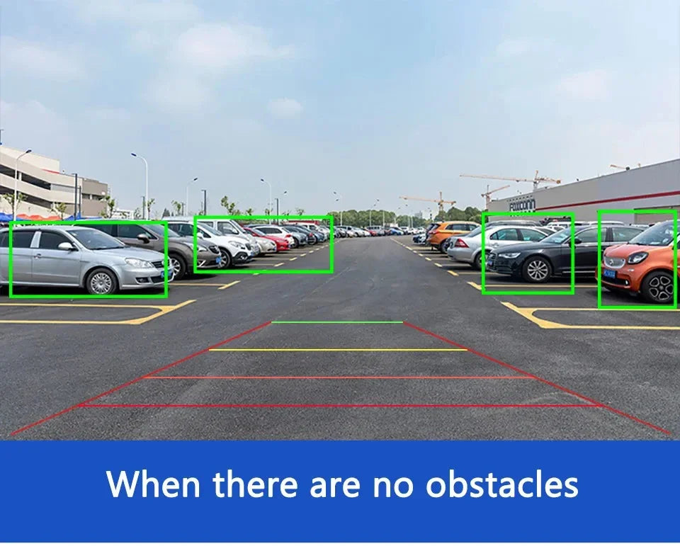 AI Smart Backup Camera | 170° Fisheye AHD 1080P with ADAS Obstacle Detection