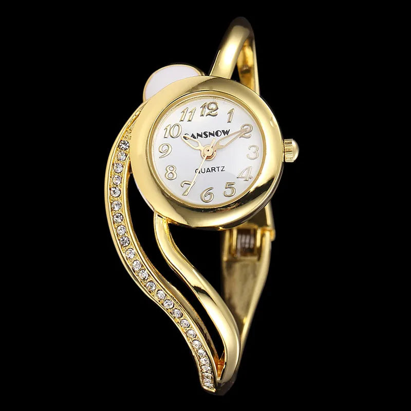 Women's Diamond Bracelet Watch – Small Dial Luxury Wristwatch