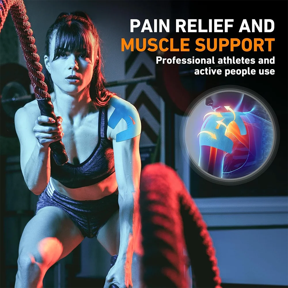 Kinesiology Shoulder Tape – 10pcs Precut Waterproof Pain Support