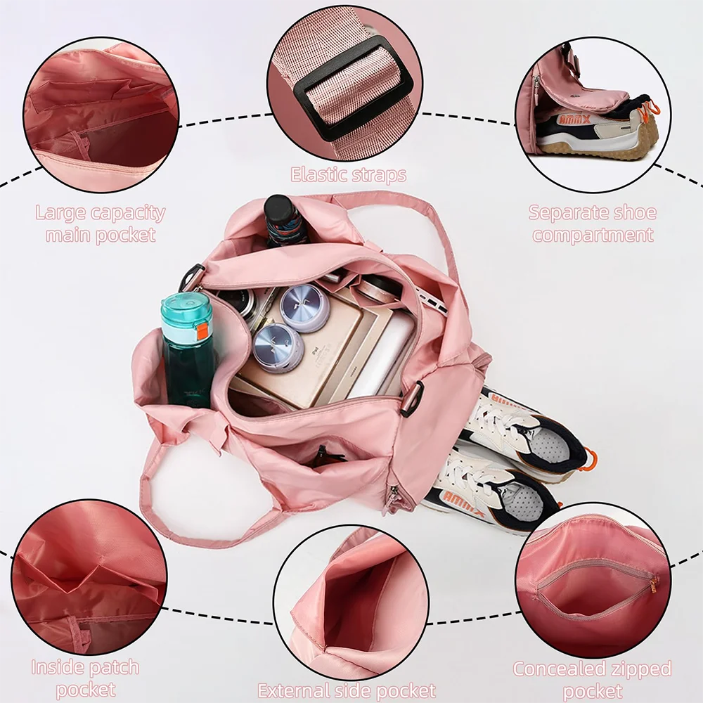 Yoga Mat Gym Bag – Large Capacity Sports & Travel Bag for Women & Men