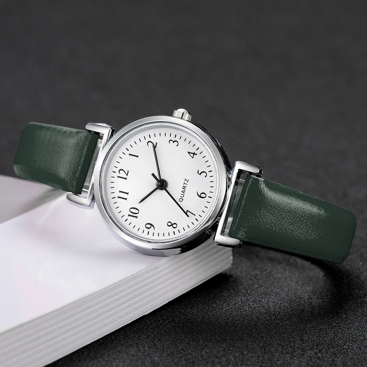 Fashion Small Dial Women's Quartz Watch – Leather Band Analog Wristwatch