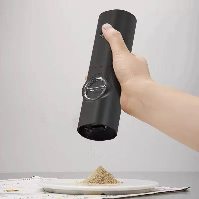 Electric Automatic Salt and Pepper Grinder Set with LED Light Adjustable Coarseness Spice Mill Kitchen Tools for Cooking
