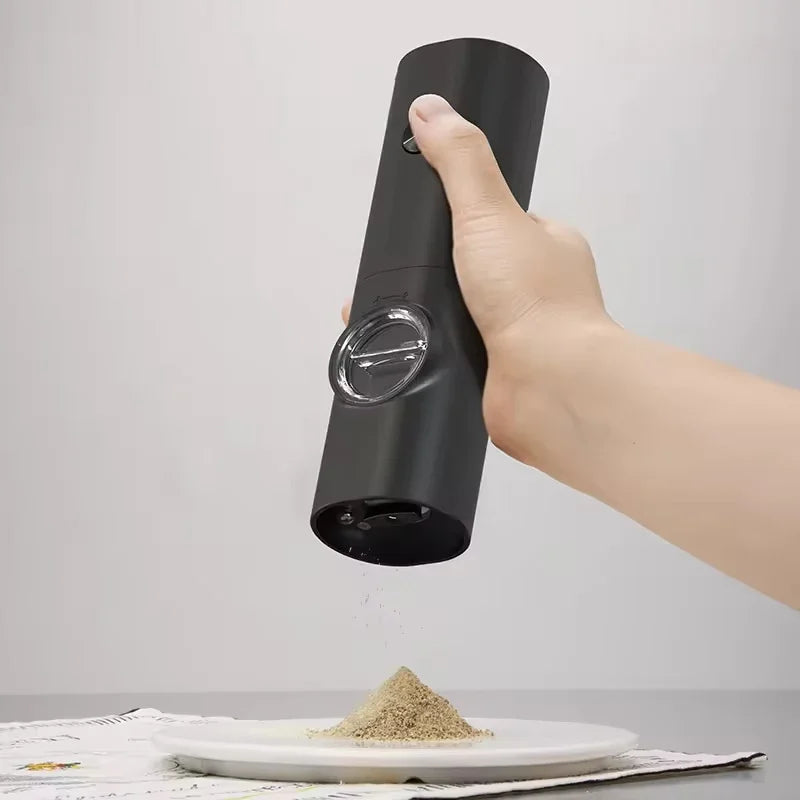 Electric Automatic Salt and Pepper Grinder Set with LED Light Adjustable Coarseness Spice Mill Kitchen Tools for Cooking