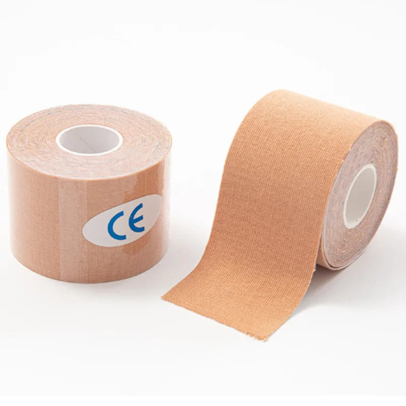 Pre-Cut Kinesiology Tape – 5cm×5m Waterproof Elastic Muscle Support