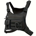 Tactical Running Vest Bag – 6-Pocket Chest Pack for Running & Hiking