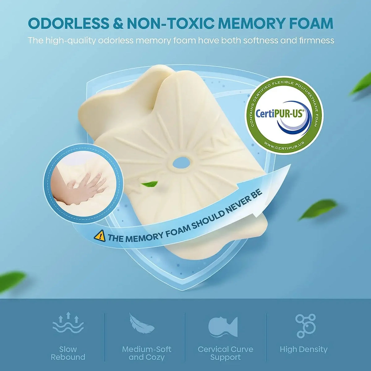 Contoured Memory Foam Pillow