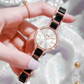 Retro Diamond Women's Watch – Waterproof Light Luxury Stainless Steel