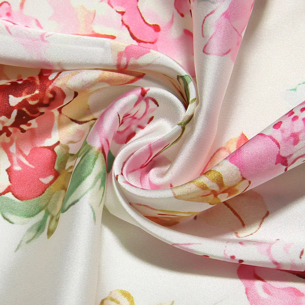 Women's Spaghetti Strap Floral Print Maxi Dress - Boat Neck Elegant Style