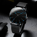 Men's Ultra Thin Business Watch – Mesh Belt Analog Quartz