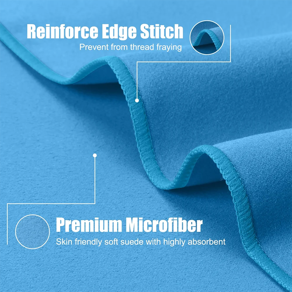 Quick-Dry Microfiber Towel – Ultra-Absorbent for Gym, Beach & Travel