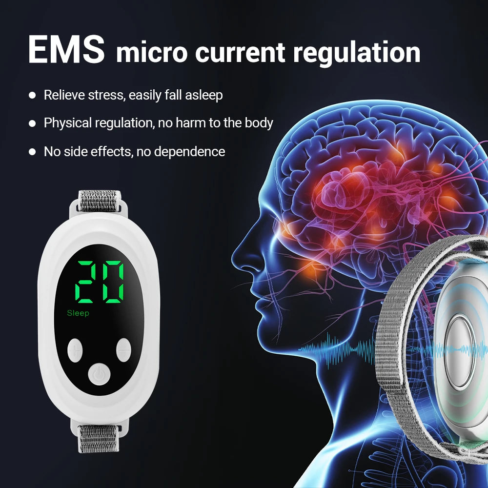 Sleep Aid Head Massager – Microcurrent Headband for Insomnia & Stress Relief