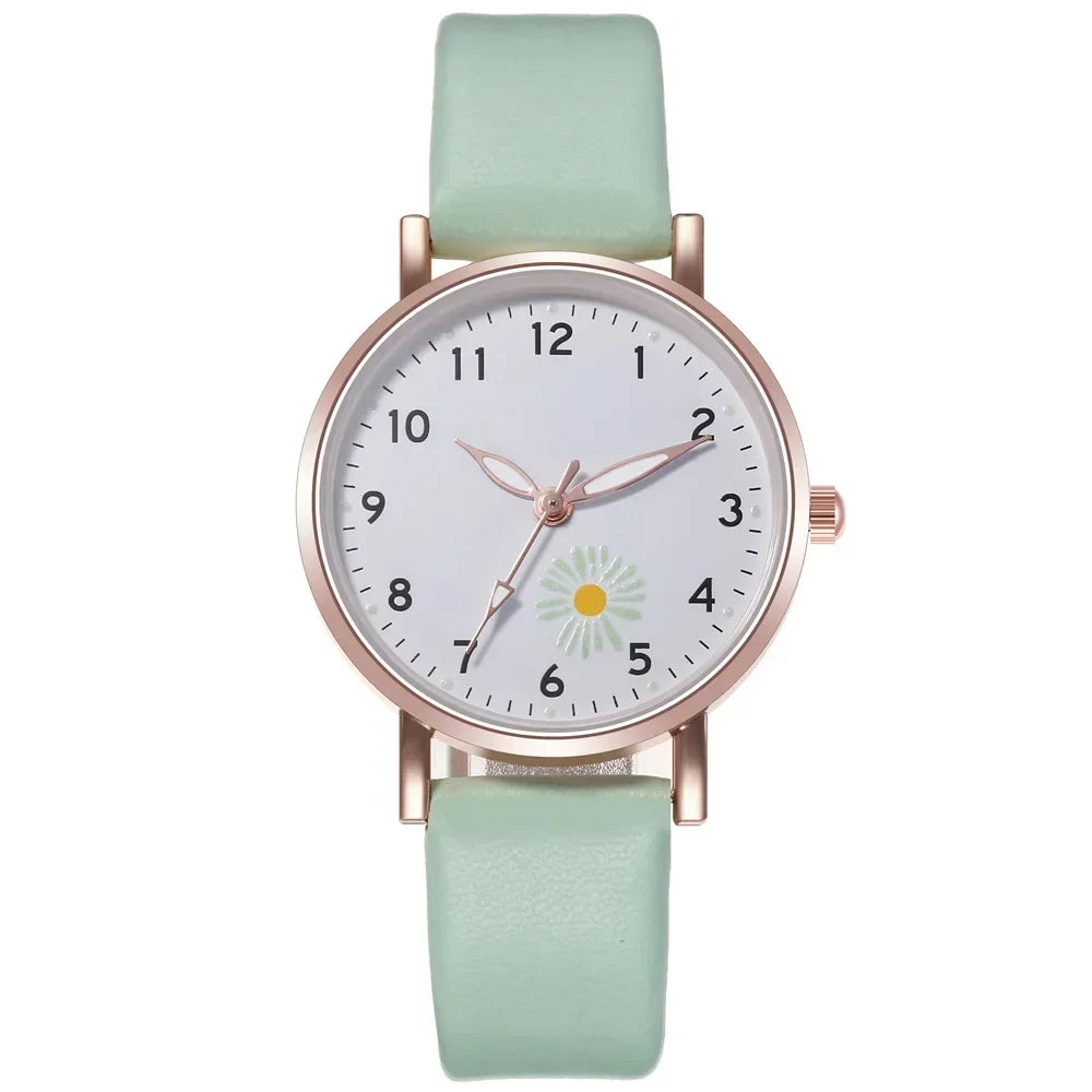 Luxury Watches for Women Luminous Retro Female Watch Ladies Belt Back Light Leather Strap Quartz Wristwatches Montre Femme