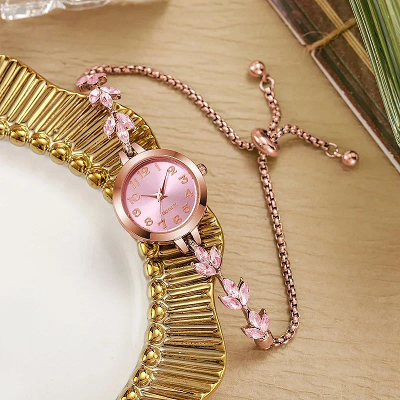 Elegant Rhinestone Bracelet Watch for Women – Luxury Quartz Gift
