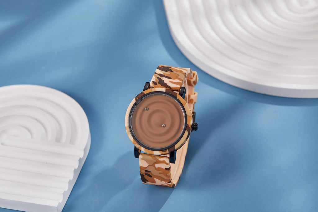 Magnetic Pointer Watch – Waterproof Quartz for Men & Women