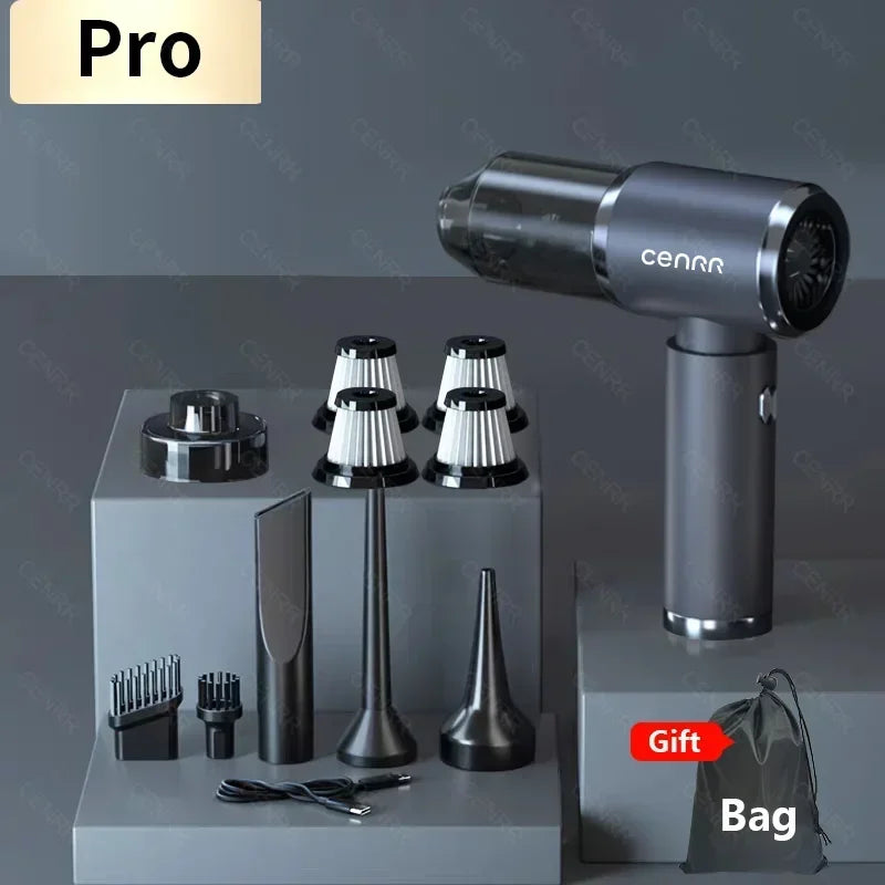 CENRR Car Vacuum Cleaner 210,000PA | Powerful Handheld Wireless Blower