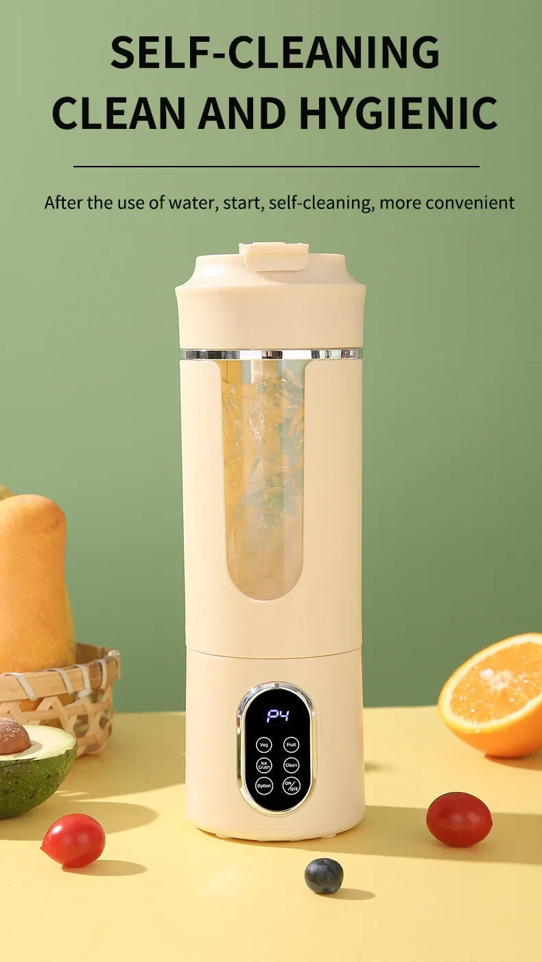 Portable USB Juice Blender Cup – Rechargeable Mini Smoothie Maker