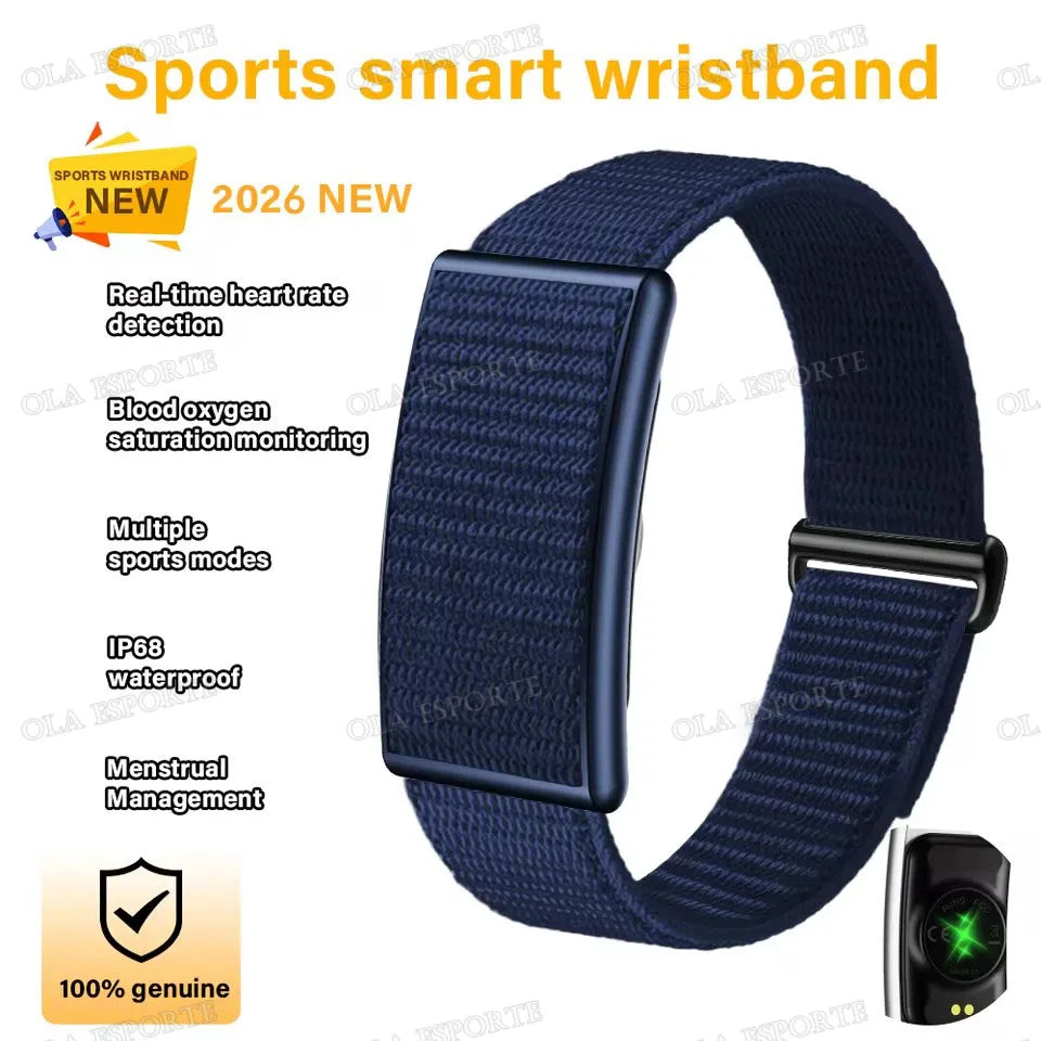 Smart Fitness Bracelet – No Screen | IP68 Waterproof | Heart Rate & Health Monitor