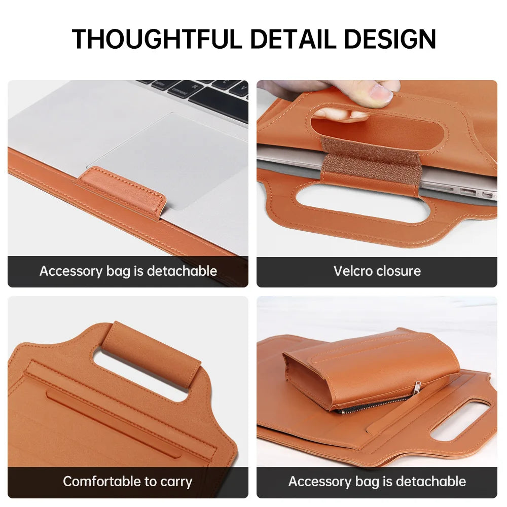 Laptop Sleeve for Infinix XBOOK B15 15.6inch – Foldable Stand, Mouse Pad & Phone Holder All-in-One