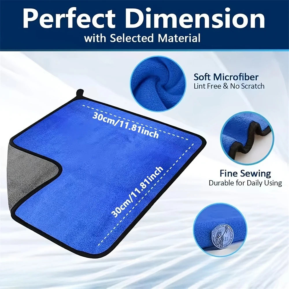 Microfiber Car Cleaning Towels | Ultra Absorbent Auto Detailing & Drying Cloth