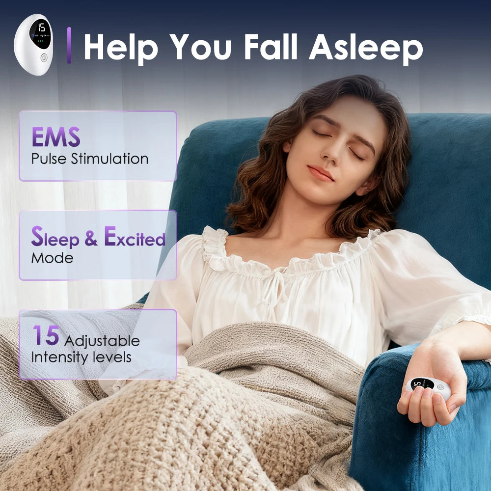 Sleep Aid Head Massager – Microcurrent Headband for Insomnia & Stress Relief