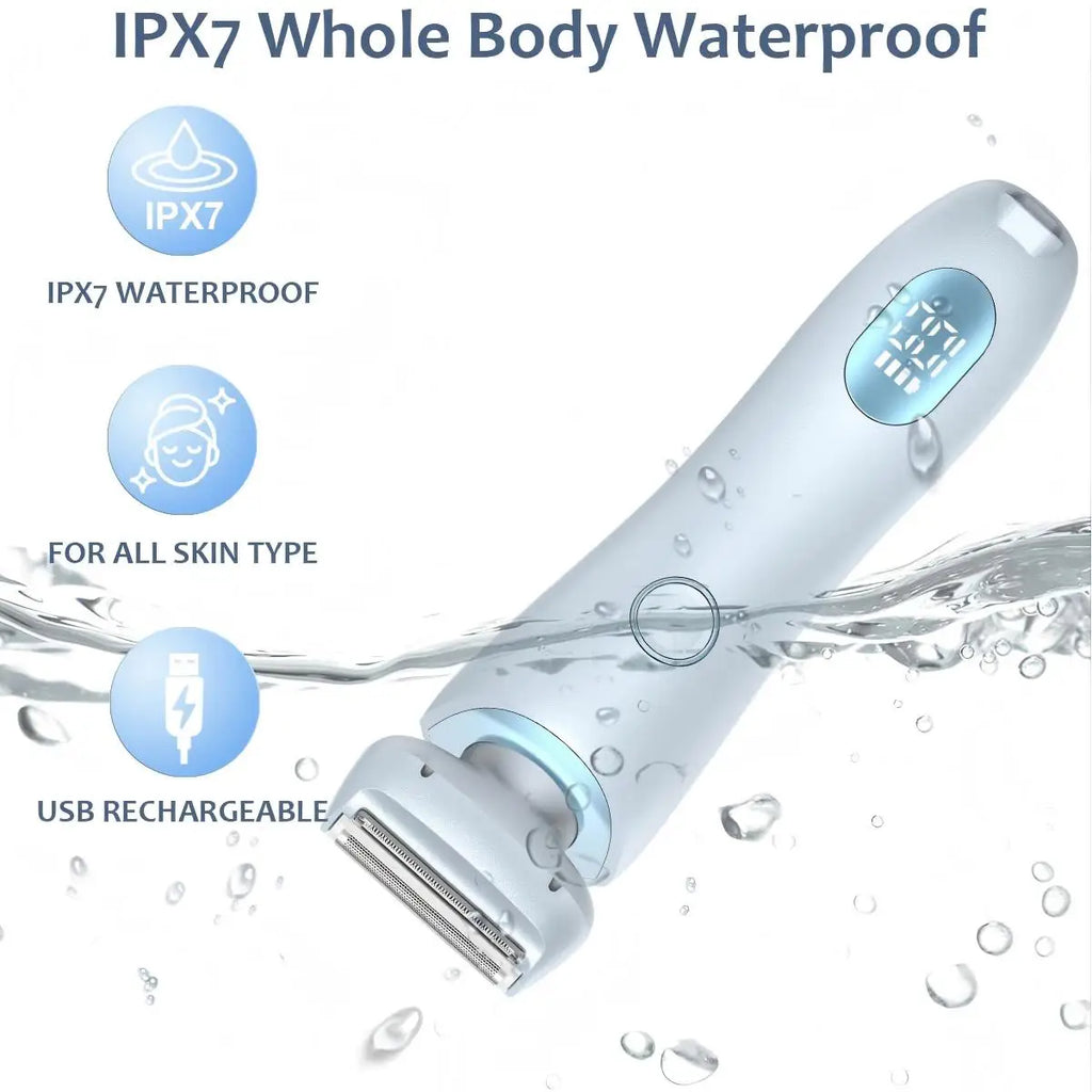 Women’s 2-in-1 Electric Shaver – Wet & Dry Painless Hair Removal