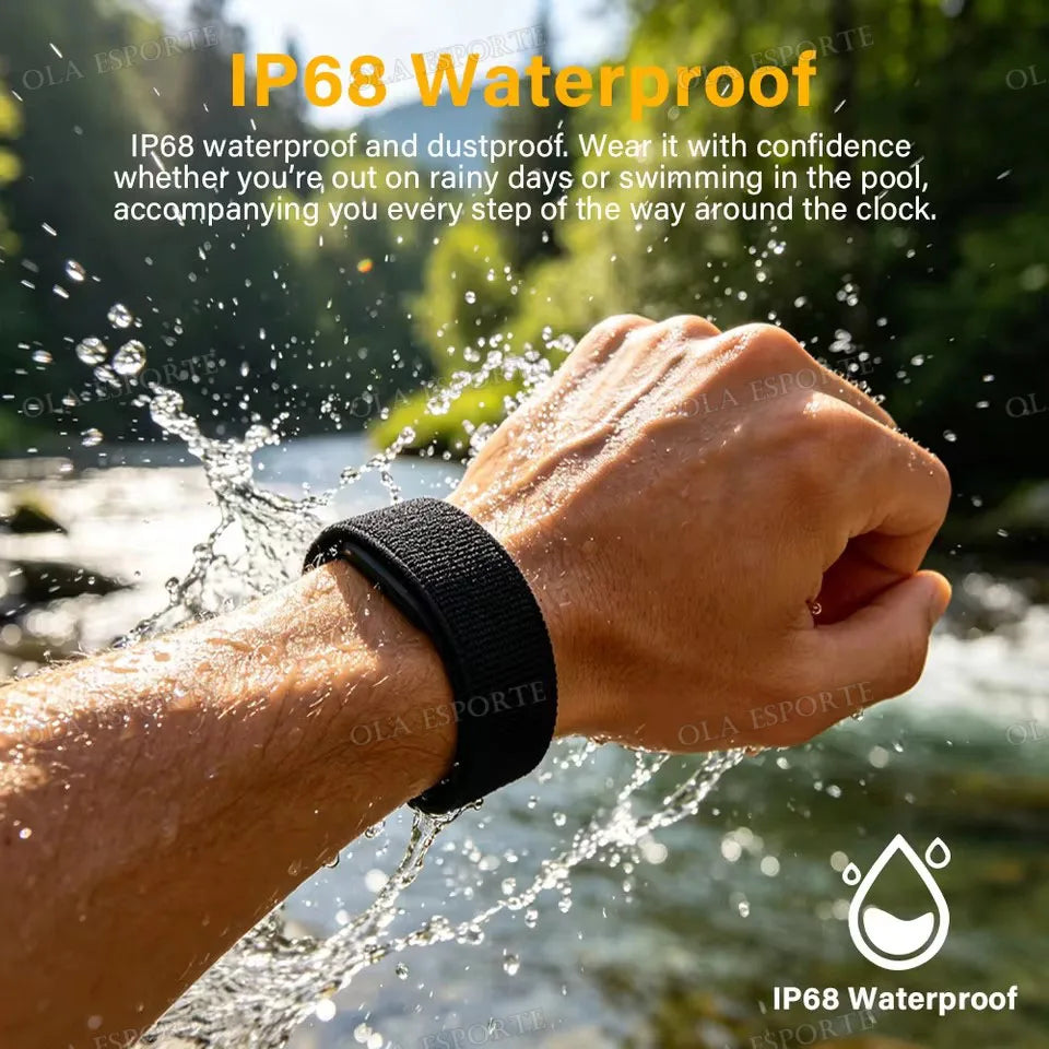 Smart Fitness Bracelet – No Screen | IP68 Waterproof | Heart Rate & Health Monitor