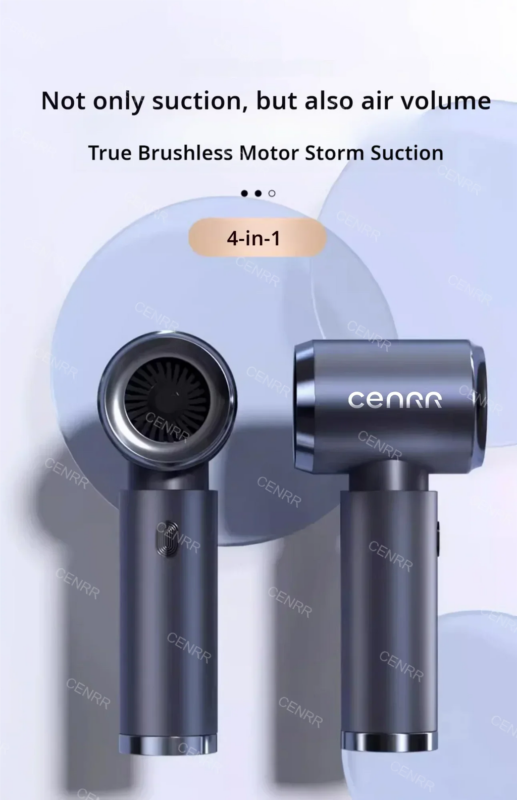 CENRR Car Vacuum Cleaner 210,000PA | Powerful Handheld Wireless Blower