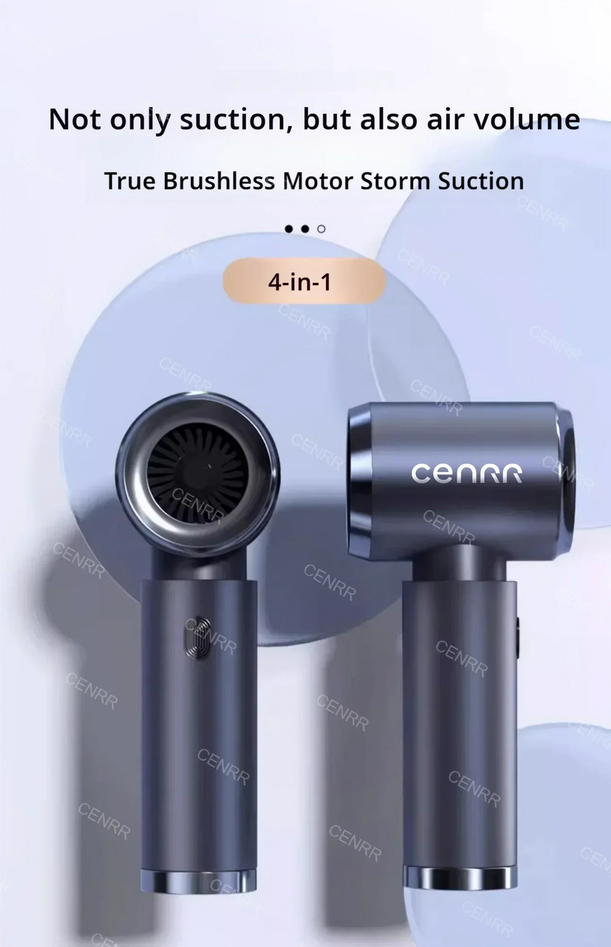 CENRR Car Vacuum Cleaner 210,000PA | Powerful Handheld Wireless Blower
