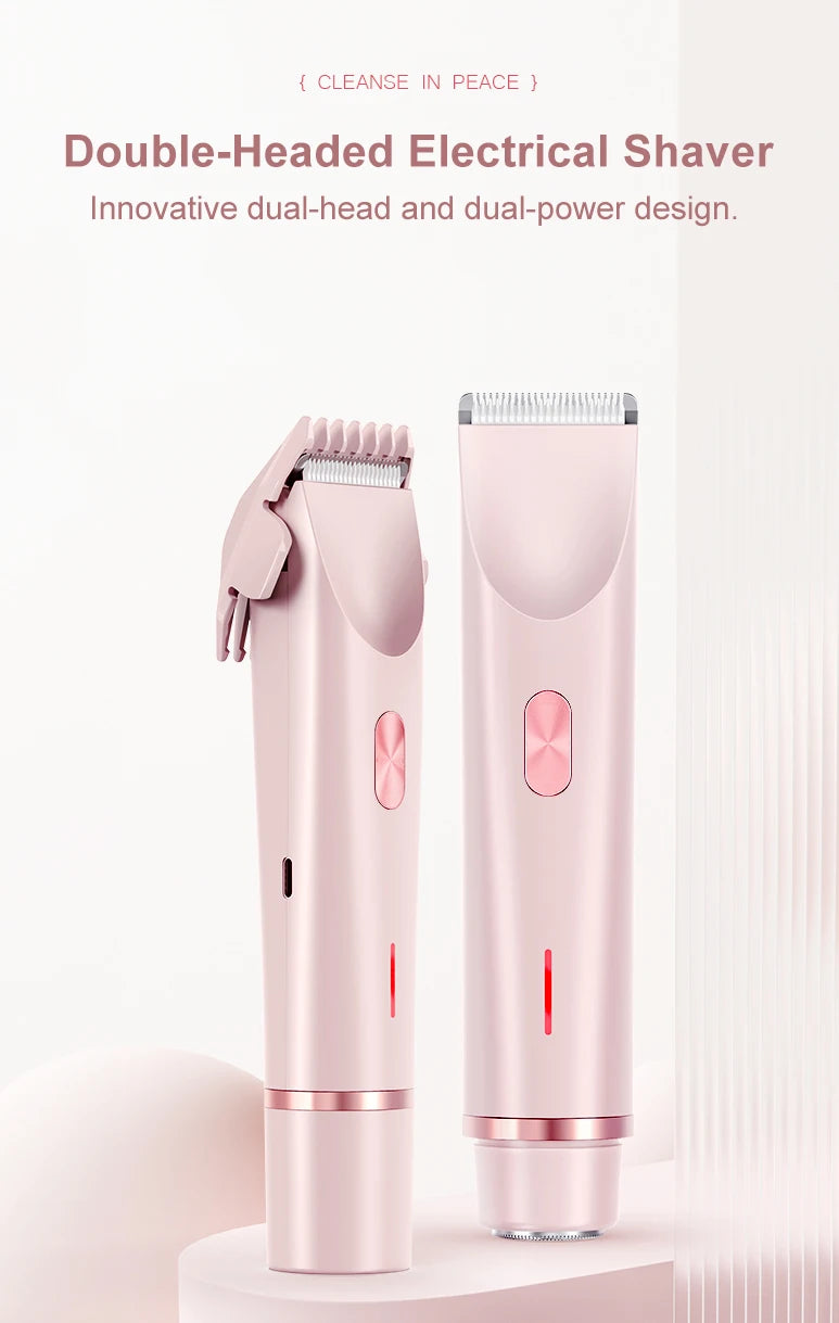 2-in-1 Waterproof Bikini + Face Trimmer – No Razor Burn, Worldwide Shipping