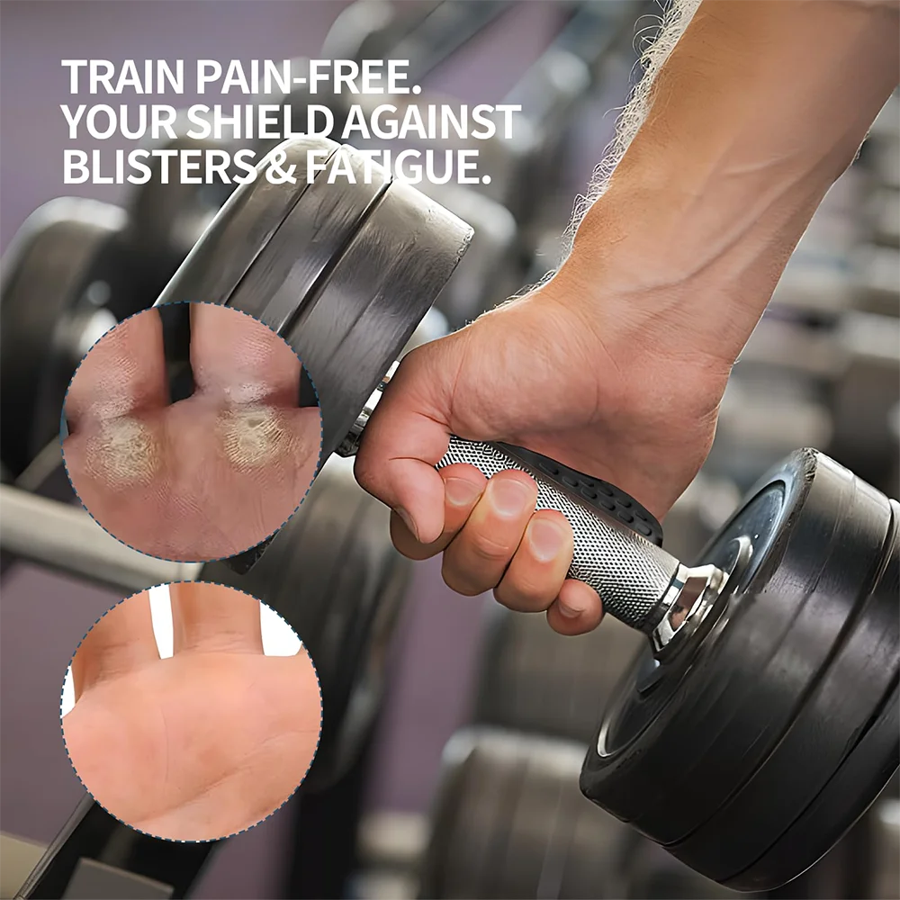 Weightlifting Grip Pads – Silicone Palm Protection for Gym Training