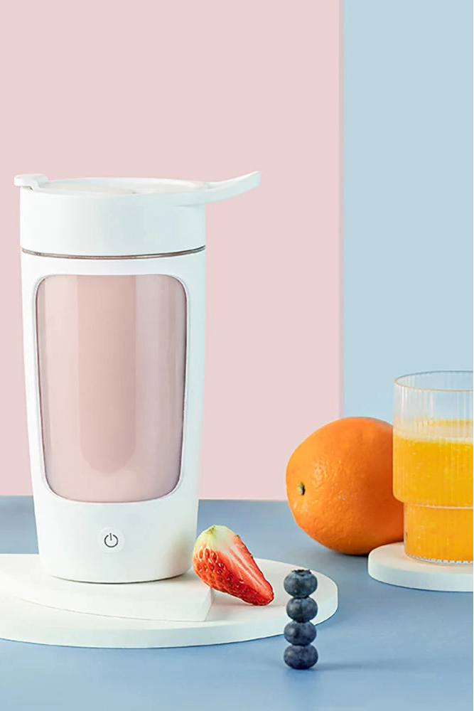 Electric Protein Shaker Bottle – 650ml USB Rechargeable Blender Cup