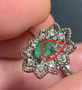 Natural Emerald Adjustable Ring – Multiple Styles Vintage Gemstone Ring for Women