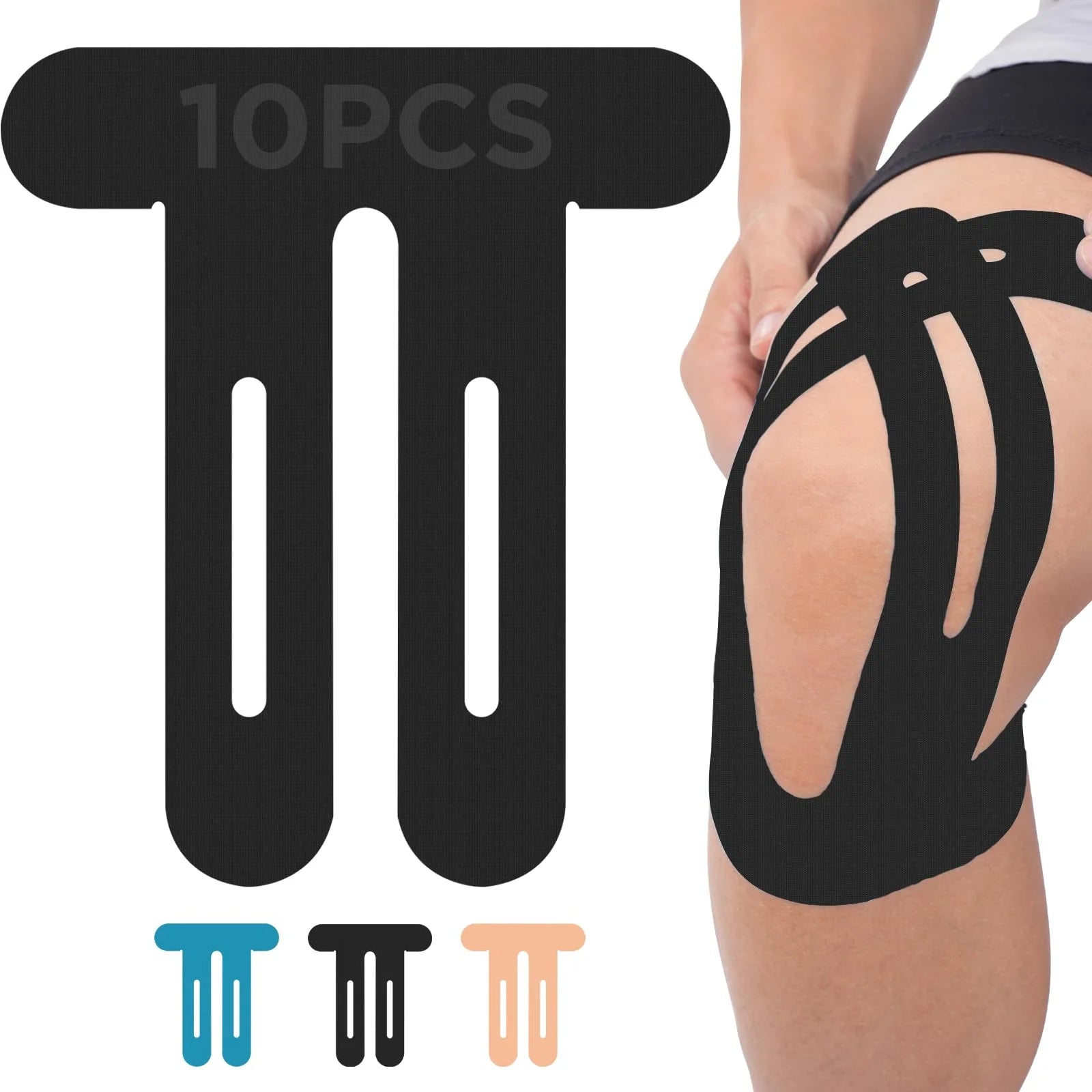 Kinesiology Knee Tape – 10pcs Pain Relief & Stability for Athletes