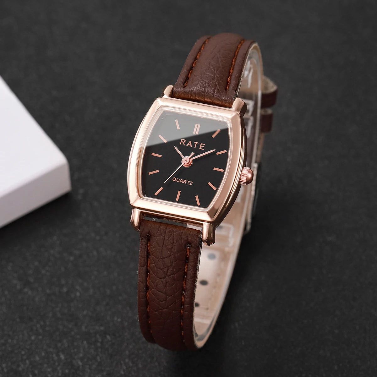Fashion Small Dial Women's Quartz Watch – Leather Band Wristwatch