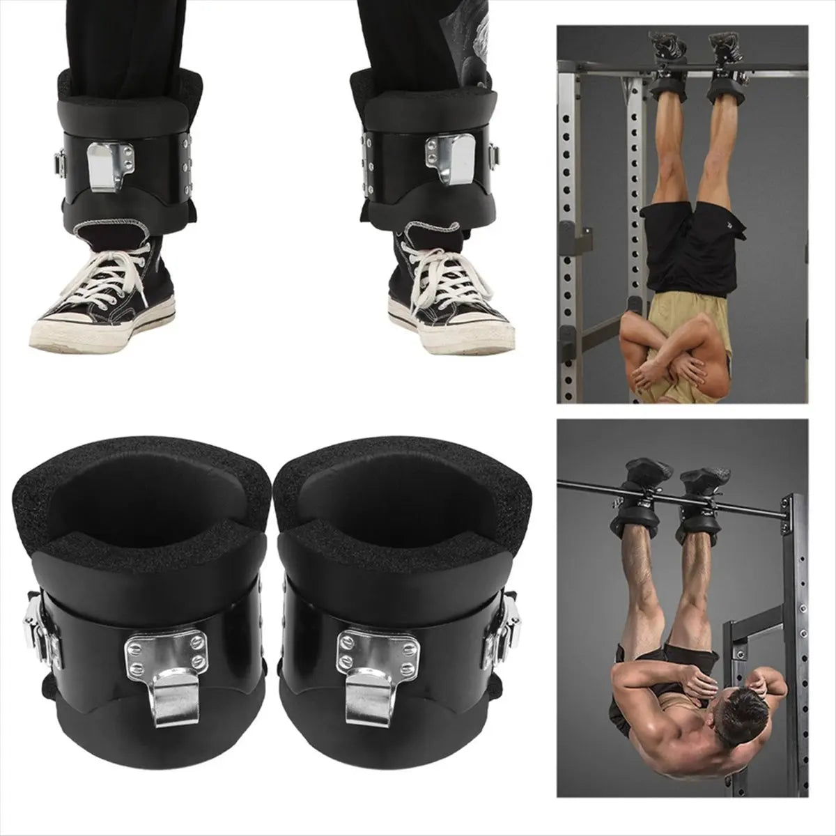 Hanging Pull Up Boots | Inversion Therapy for Back & Neck Pain Relief