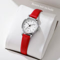Fashion Small Dial Women's Quartz Watch – Leather Band Analog Wristwatch