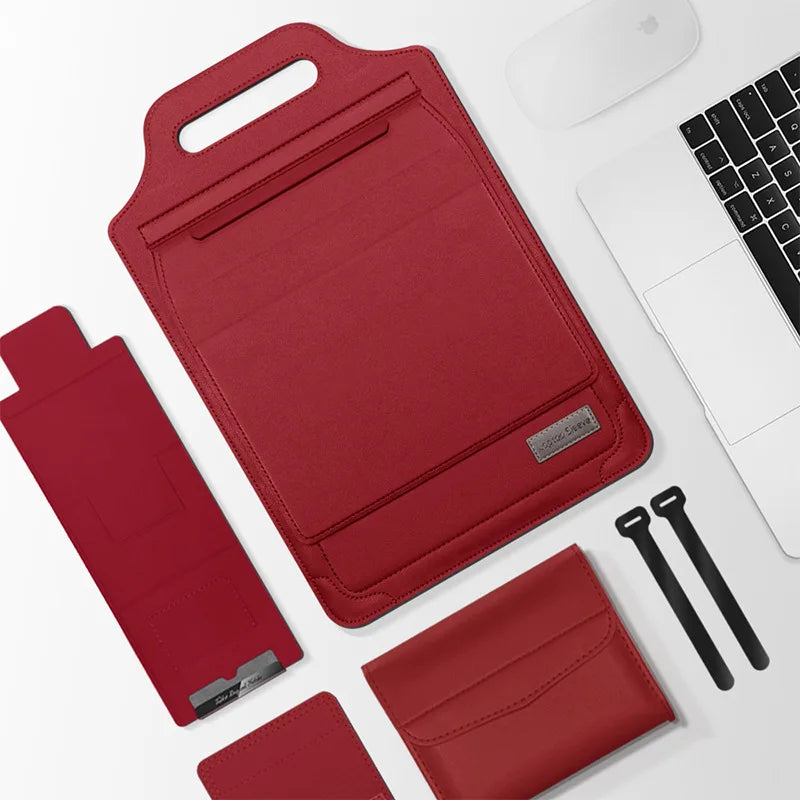 Laptop Sleeve for Infinix XBOOK B15 15.6inch – Foldable Stand, Mouse Pad & Phone Holder All-in-One