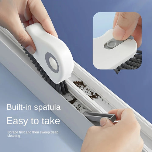 2-in-1 Groove Cleaning Brush | Window Track & Grout Crevice Cleaner Tool