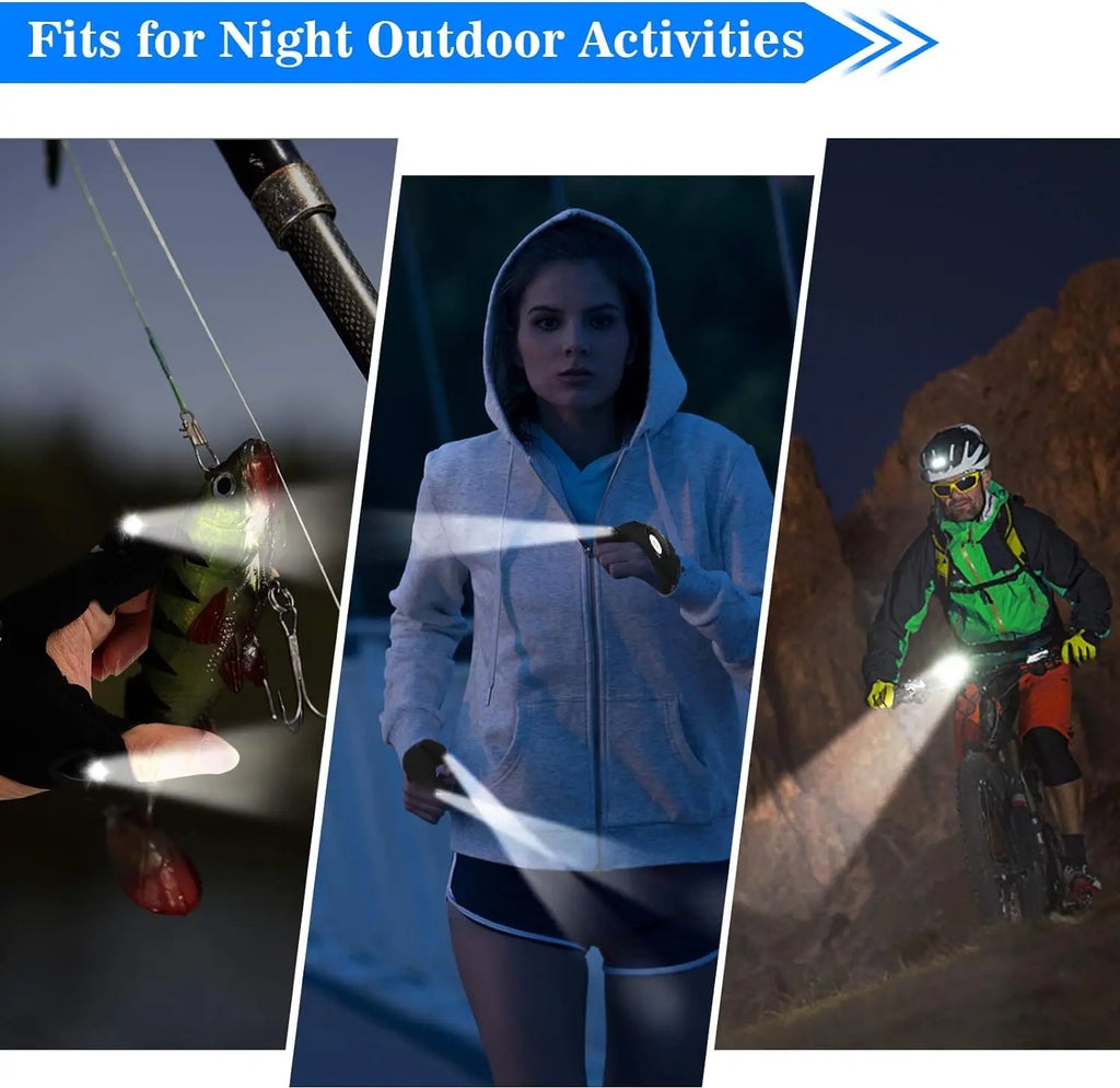 Hands-Free LED Flashlight Gloves