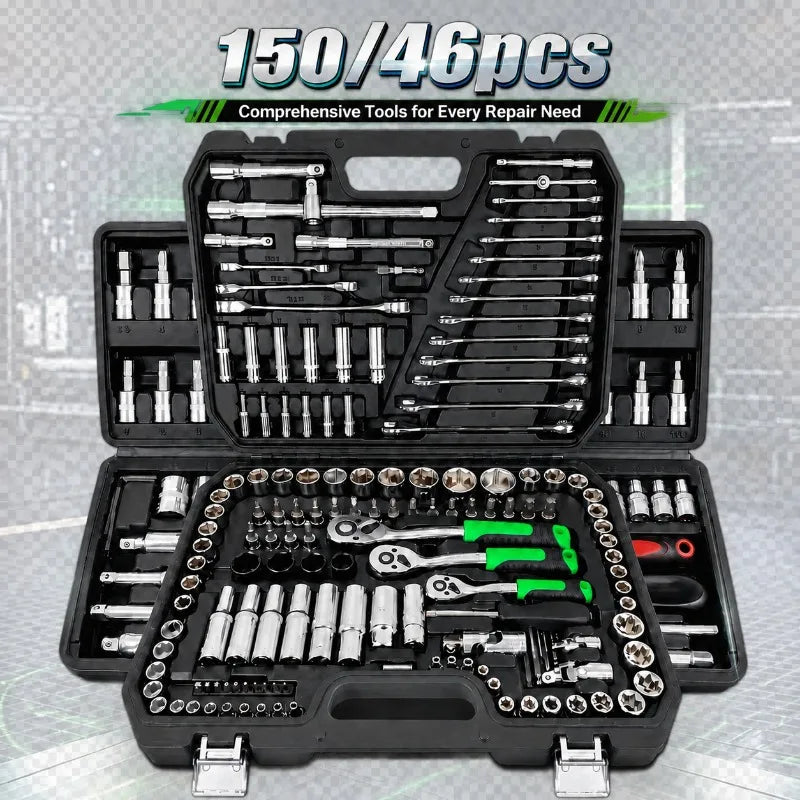 Socket & Ratchet Tool Set with Storage Case