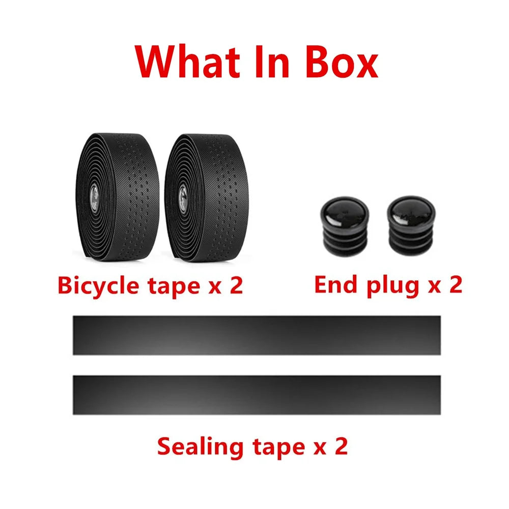 Road Bike Handlebar Tape – Anti-Slip PU+EVA Shock Absorption Cycling Grip
