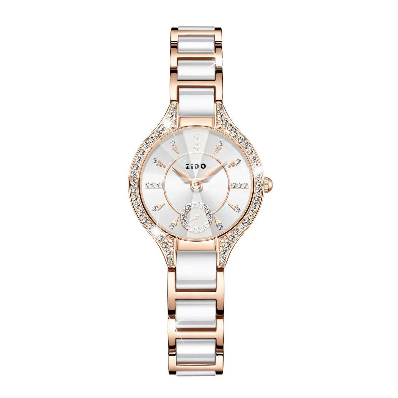 Retro Diamond Women's Watch – Waterproof Light Luxury Stainless Steel