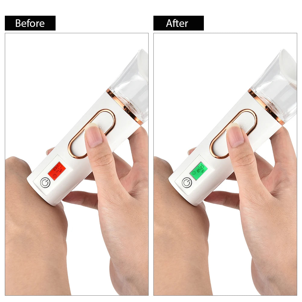 Mist Facial Sprayer – Rechargeable Portable Skin Humidifier & Nebulizer