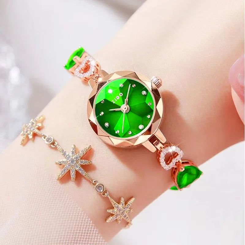 UTHAI L92 Women's Crystal Watch – Light Luxury Waterproof Quartz