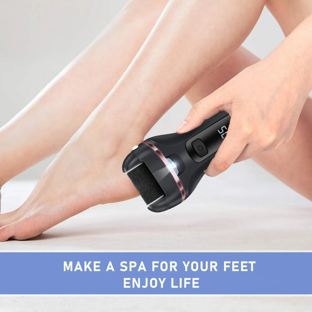 Electric Foot Callus Remover | 18-in-1 Pedicure Kit with 3 Roller Heads