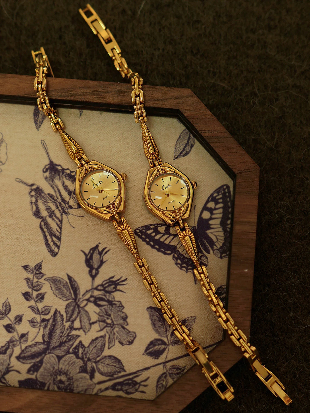 Gold French Classic Ladies Quartz Watch