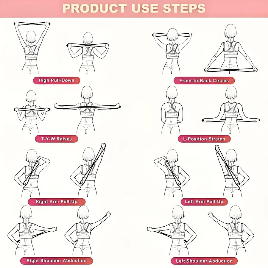 Figure-8 Silicone Resistance Band – Shoulder, Back & Arm Toning