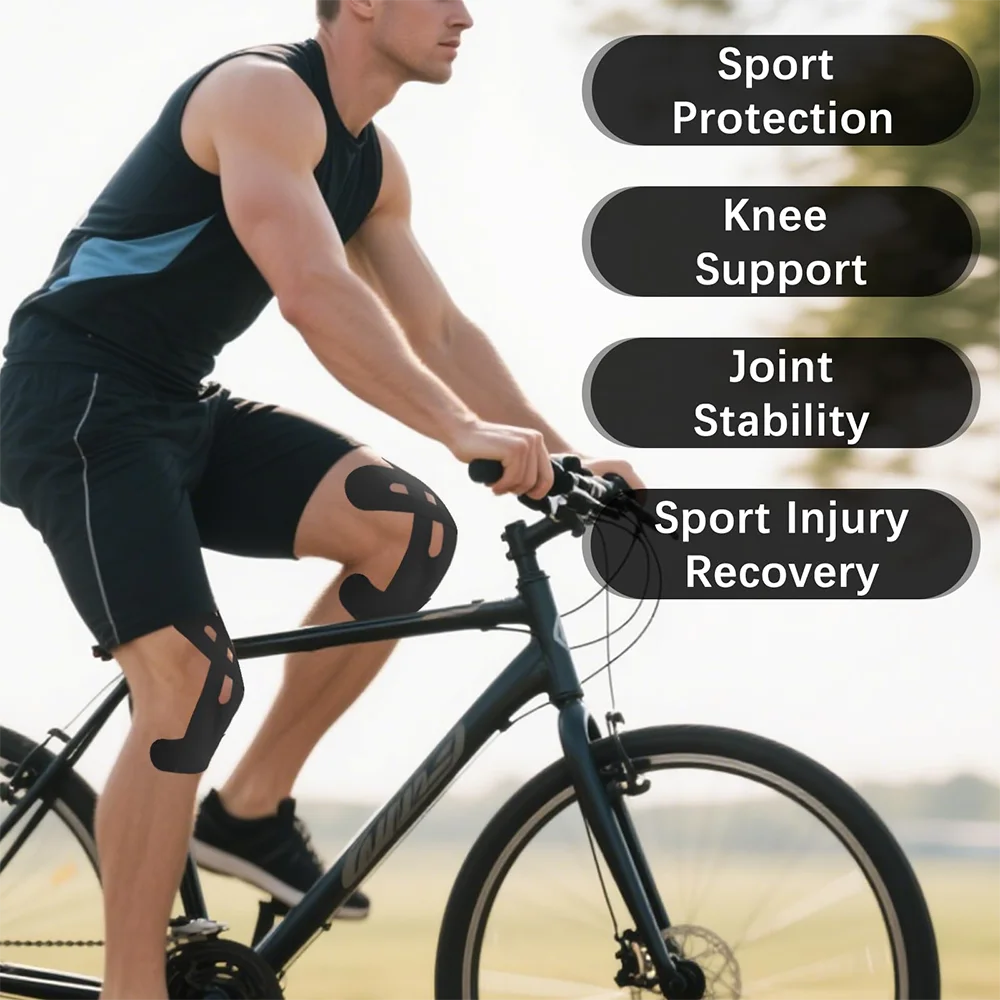 Kinesiology Knee Tape – 10pcs Pain Relief & Stability for Athletes