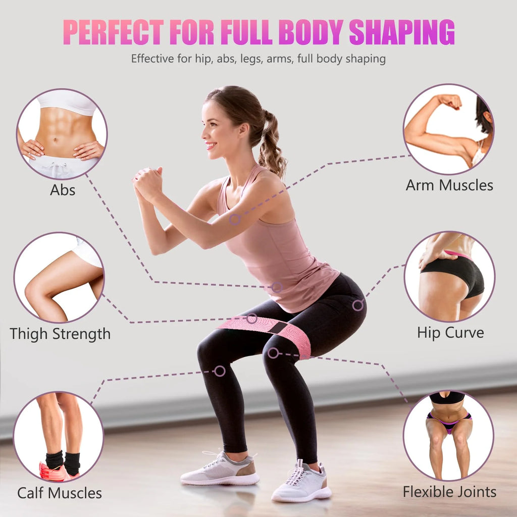 Hip & Booty Resistance Bands – 3 Levels for Glute & Leg Training