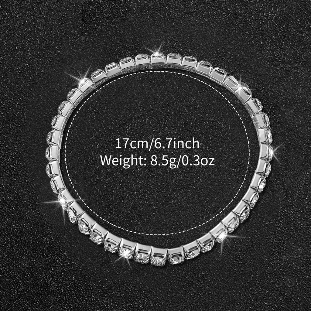 Women's Steel Band Quartz Watch & Diamond Bracelet Set – 6PCS Fashion Wristwatch
